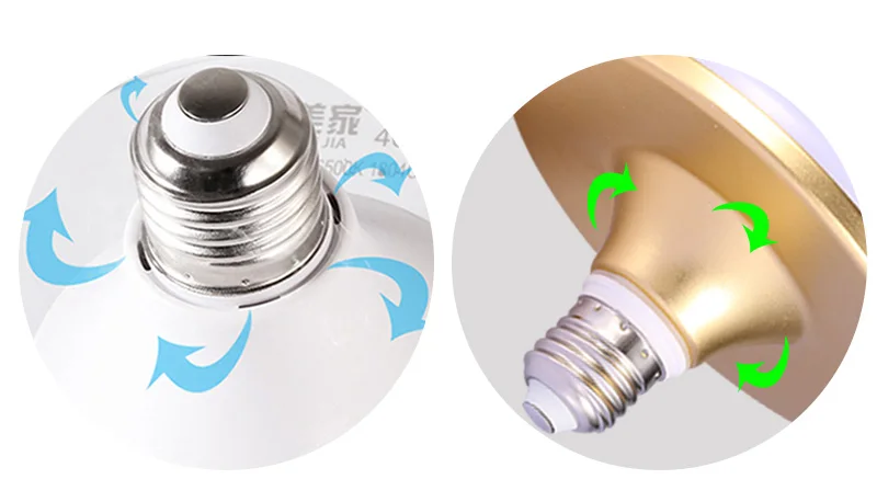 Энергосберегающий светодиодный лампы светильник AC180-265V 220V SMD 5730 2835 Светодиодный лампы E27 15 Вт, 20 Вт, 30 Вт, 40 Вт, 50 Вт, 60 Вт светодиодный лампада LED для дома UFO арома лампы