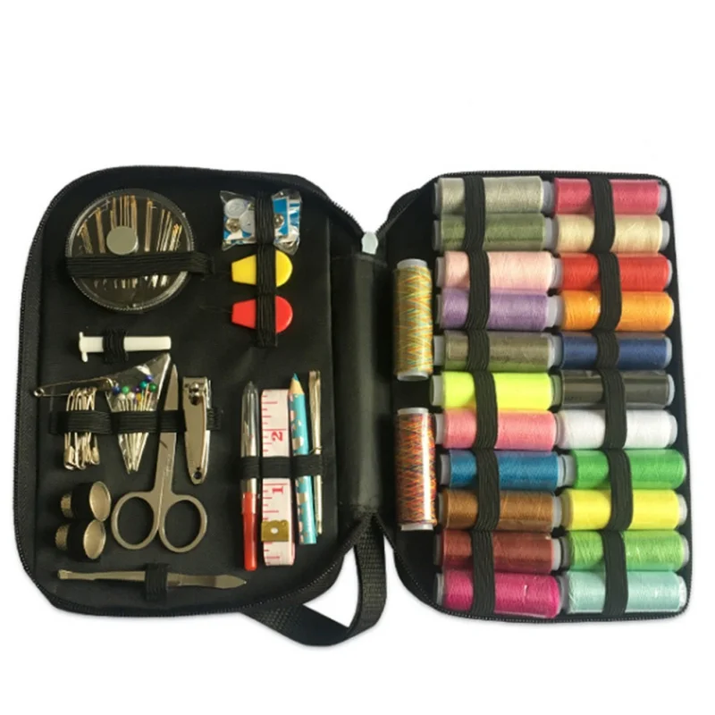 1 Set Portable Travel Sewing Box Kitting Needles Tools Quilting Thread Stitching Embroidery Craft Sewing Kit Home Organizer