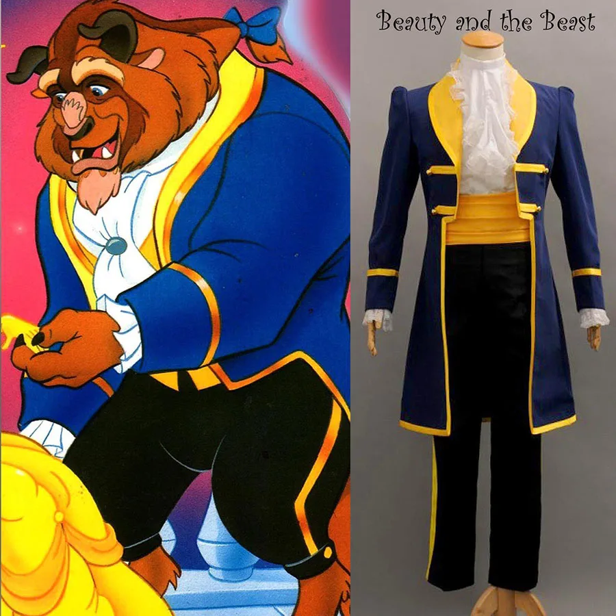 Красавица и Чудовище Костюм Принца для косплея костюм взрослых мужчин на