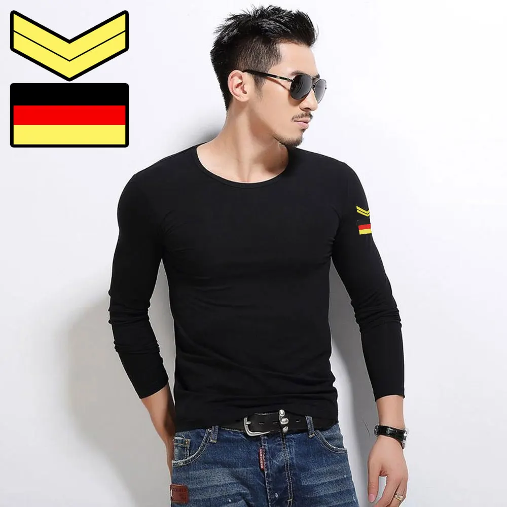 Футболка мужская камуфляжная с длинным рукавом и V образным вырезом|camouflage t shirt|t