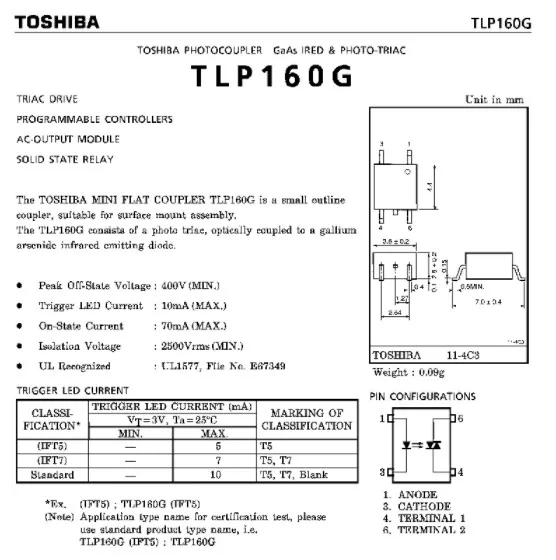 50 ⑤ упак. TLP124 TLP560J TLP160G TLP120GB TLP115A TLP127 TLP121 TLP120 TLP160 TLP560 новые в наличии TOS