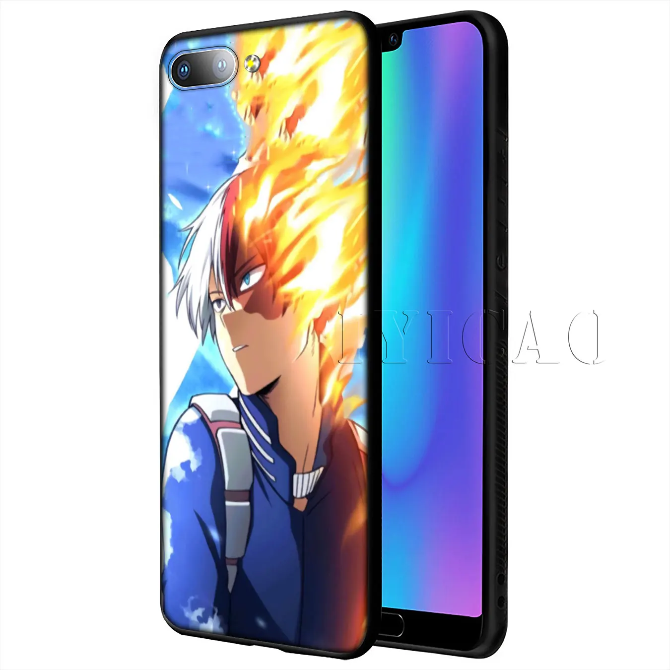 Мягкий чехол IYICAO My hero Academy Todoroki Shouto для Huawei P20 Pro P10 P8 P9 P30 Lite Mini 2017 P Smart 2019|Бамперы| |