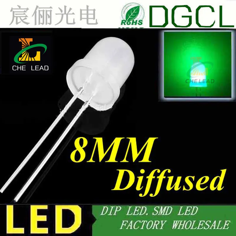 Розовый 8 мм диффузный Круглый dip led 600 610nm диод 3 0 5 V 20mA светодиодные лампы|led light panel