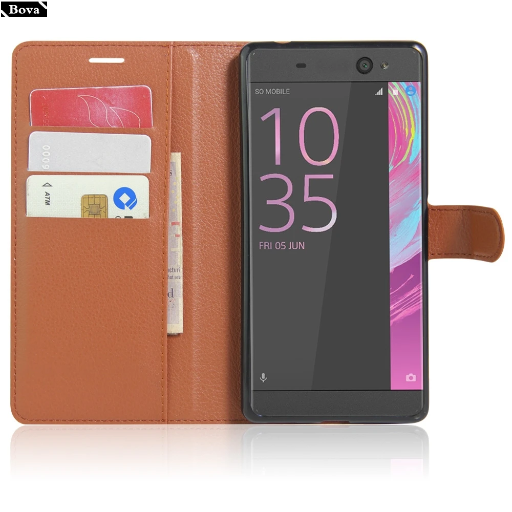 Чехол из искусственной кожи с держателем для карт чехол телефона Sony Xperia XA Ultra