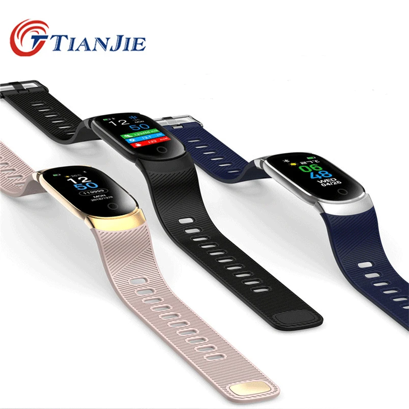 TianJie QW16 умный Браслет монитор сердечного ритма Водонепроницаемый Фитнес