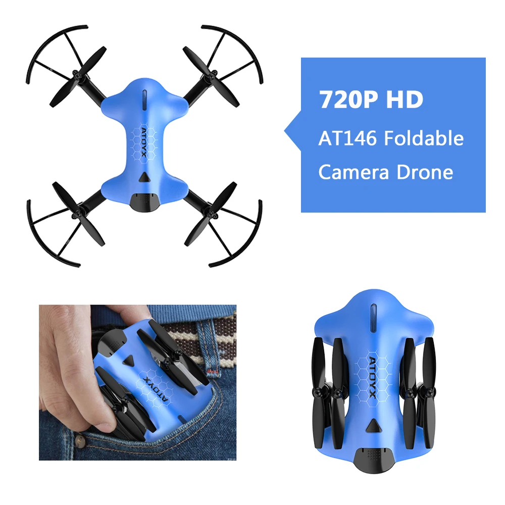 720P HD камера Мини Drone складной RC Quadcopter высота удержания вертолет Wi Fi FPV системы