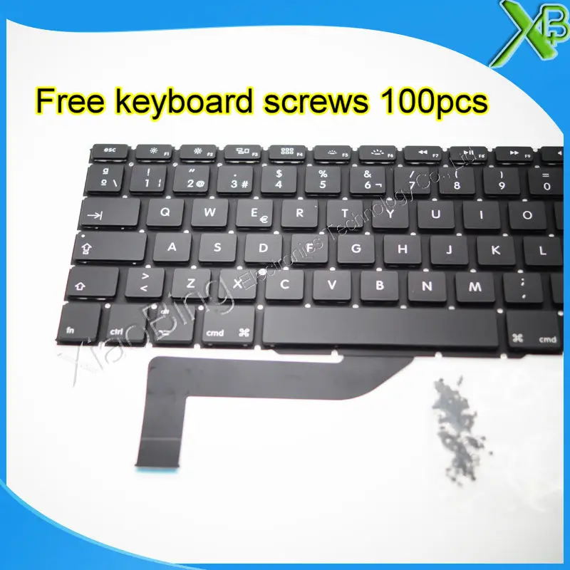 5 шт. Совершенно новая клавиатура с испанской раскладкой для MacBook Pro Retina 15 4 дюйма