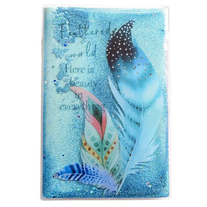 

Into The Oil Glue Notebook Pink Small Fresh Teen Heart Hand Ledger Sequins Dream Quicksand Thickening Notepad