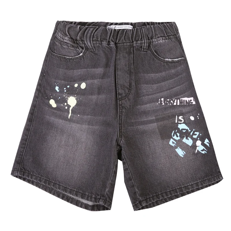 LEIJIJEANS Новое поступление летние свободные женские шорты размера плюс с принтом