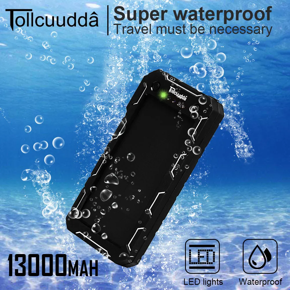 Tollcuudda 13000 мАч водонепроницаемый внешний аккумулятор DYDM01 USB резервный портативный
