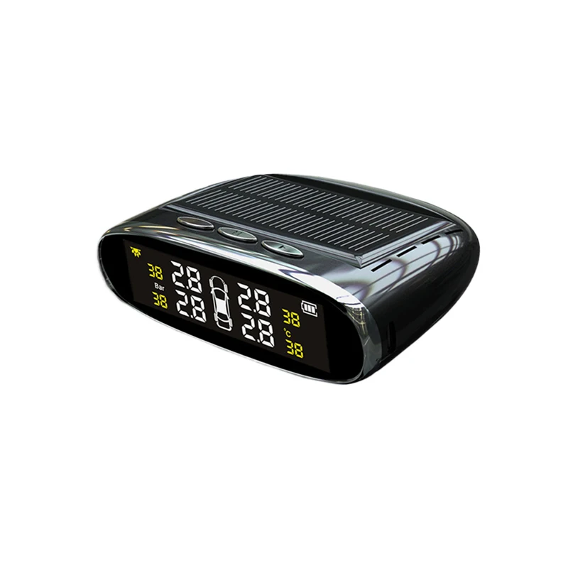 Автомобильная система контроля давления в шинах TPMS ЖК-дисплей 4 внешних датчика