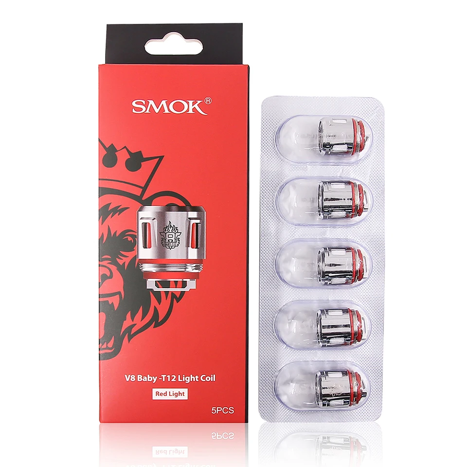 SMOK V8 Baby T12 катушка для TFV8 Tank ядро с красным светом атомайзер электронной