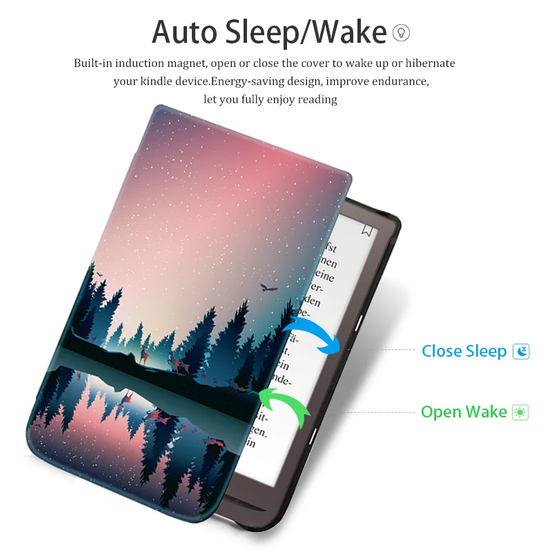 Чехол AROITA для 7 8 &quotPocketBook 740 InkPad 3 Pro/Pocketbook цветной легкий Модный чехол с функцией