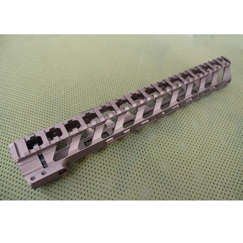 Горячая Распродажа CNC алюминиевый легкий 12,4 дюймов поплавок поручень рельсовая система Охотничьи аксессуары BK CB - Цвет: CB