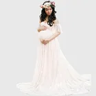 Длинный реквизит для фотосъемки для беременных платье для фотосъемки платья для фотосессии для беременных Кружевное платье макси