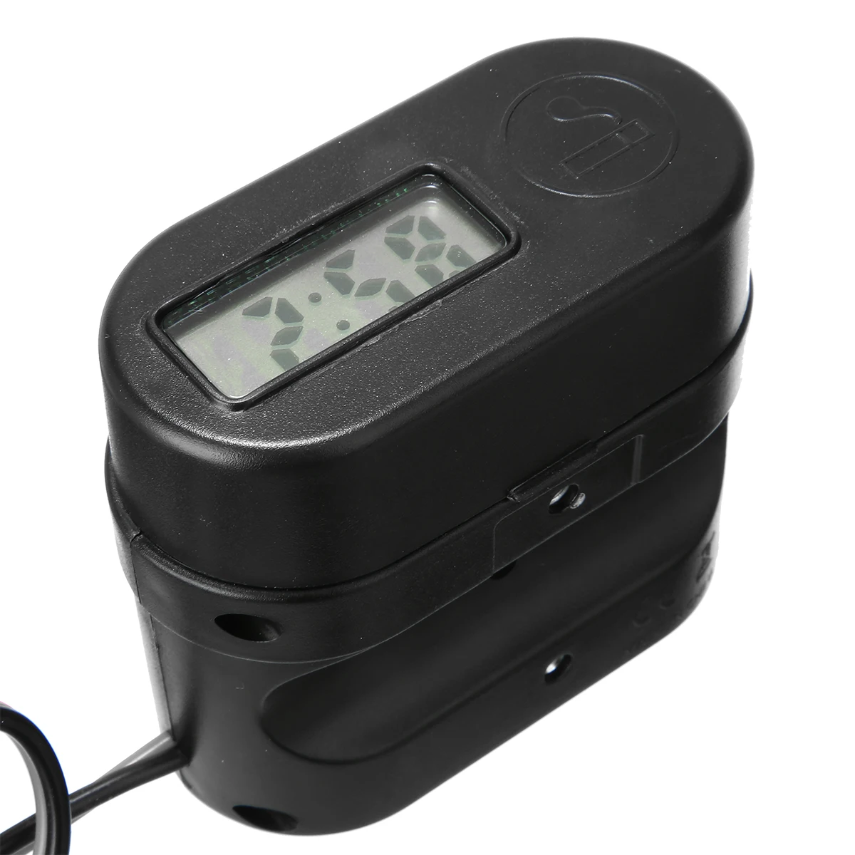 Universal DC12V-24V Waterproof Car Motorcycle Handlebar Cigarette Lighter Socket Dual USB Charger LED Voltmeter With Clock Cover