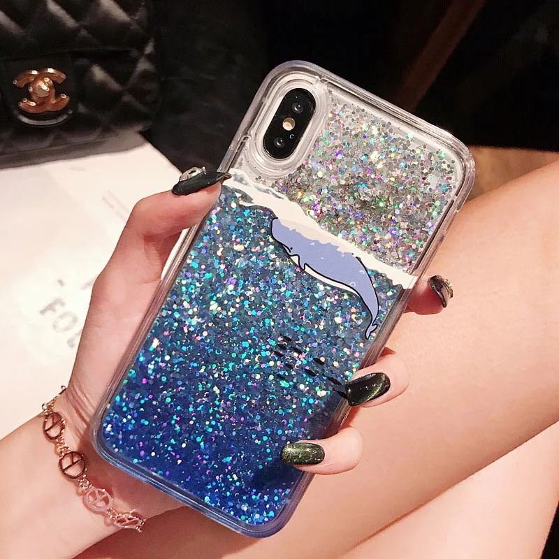 Милый мягкий чехол из ТПУ для samsung galaxy s5 s6 s7 s7edge s8 s8plus s9 + note8 note9 блестящий