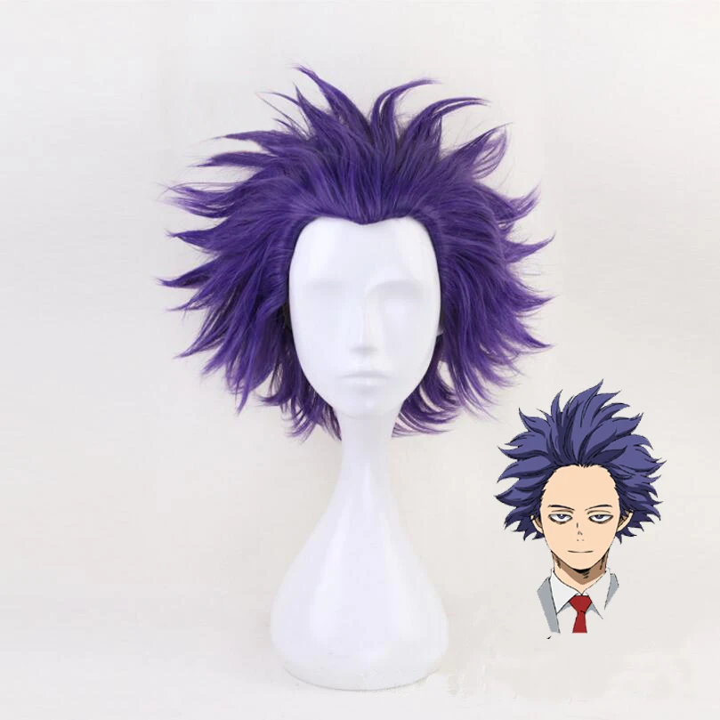 30 см My Hero Academy Baku no academic Shinsou Hitoshi фиолетовый Пушистый Короткий многослойный