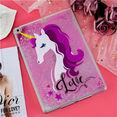 Unicorn Единорог зыбучие пески силиконовая мягкая Задняя накладка чехла из ТПУ для ipad Air 1 Air 2 Nieuwe ipad 9,7 9,7 дюймов чехол для планшета - Цвет: Unicorn