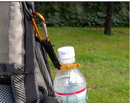 Зажим для бутылки с водой кемпинга пешего туризма карабин компас брелок|carabiner