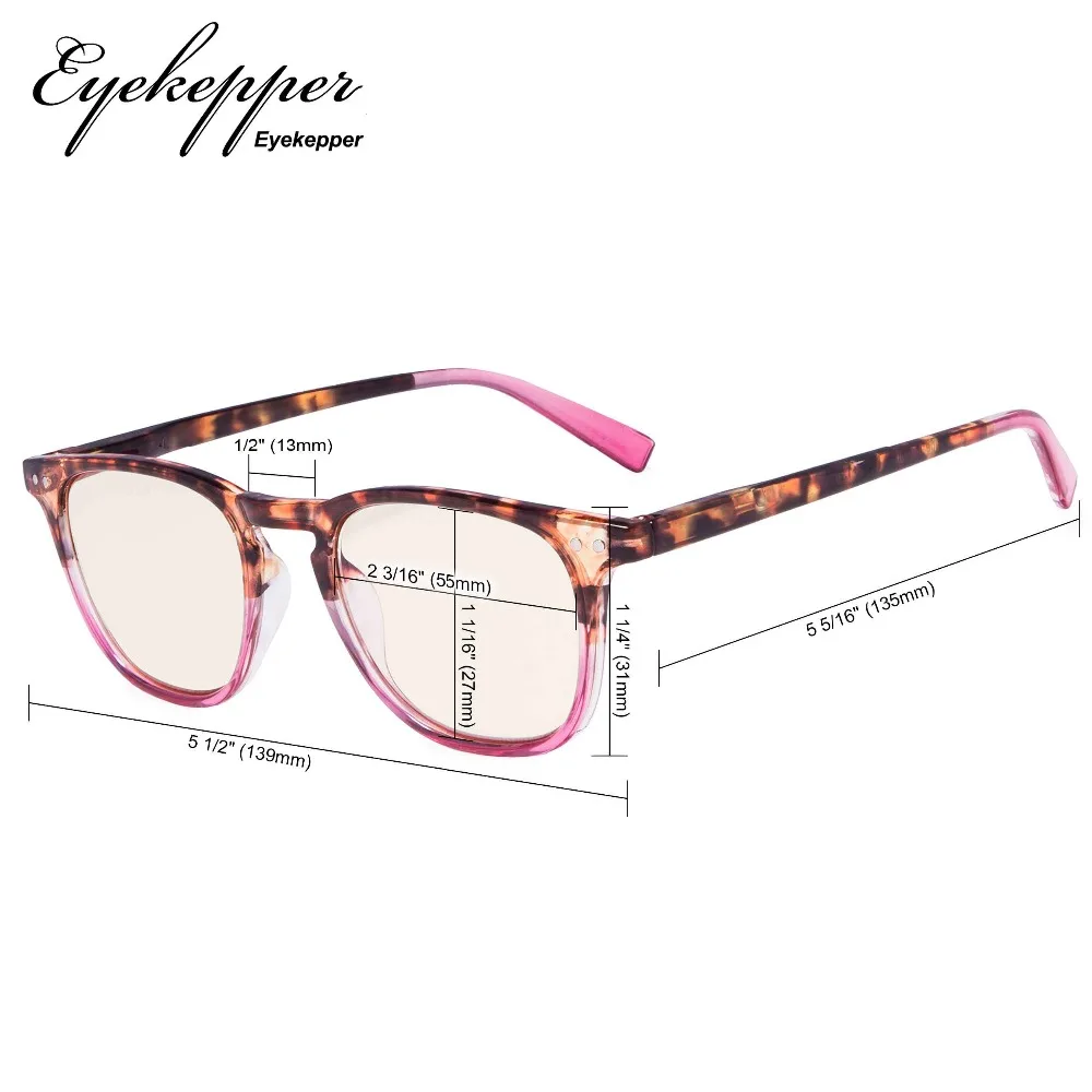 CG179 Eyekepper модные очки для чтения с функцией защиты от УФ-излучения янтарные тонированные линзы