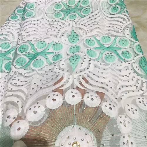 H & Q белый Французская тесьма вышивка в кружево Высокое качество Африканский