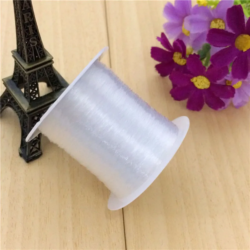 1 рулон прозрачная неэластичная проволока для браслета 20 90 м 0 2 7 мм|Ювелирная