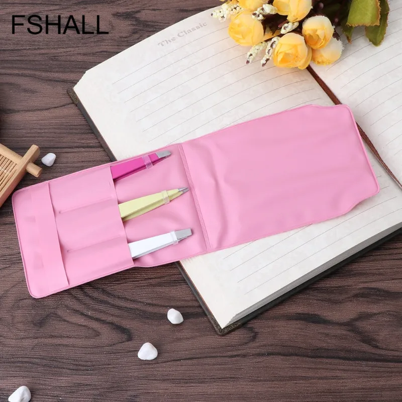 3 шт. профессиональный женский Пинцет из нержавеющей стали с плоским кончиком для