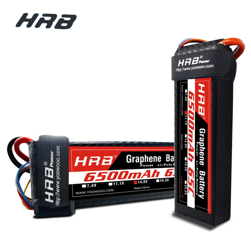Графен аккумулятор HRB Lipo 2S 3S батарея 65C 130C высокая разгрузка 6S 7 4 в 11 1 14 8 18 5 22 2 6500