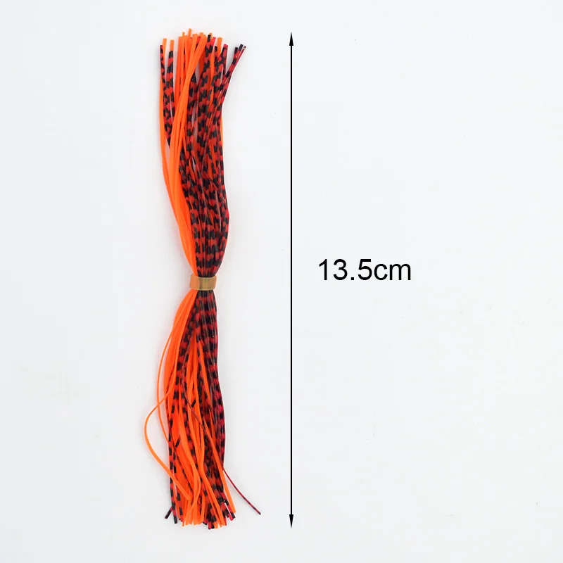 Рыболовная резиновая юбки 10 пряди 50 Спиннербейт приманка Jig Head крюк приманка-юбка