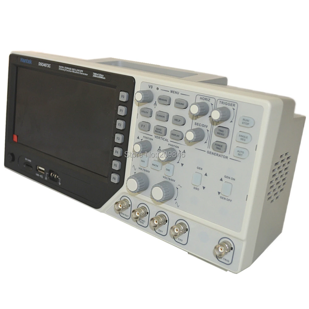 H205 Hantek dso4072c 2 канальный цифровой осциллограф 1 канал произвольные/Функция