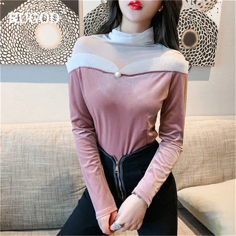 RUGOD/Новые весенние модные тонкие женские топы однотонные фланелевые блузки с