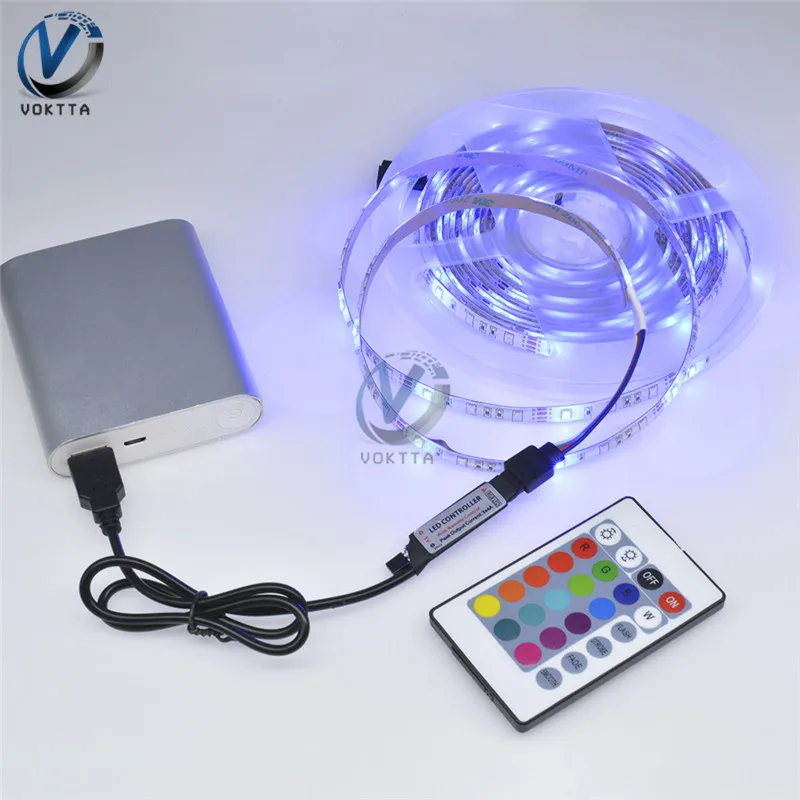 Светодиодная лента SMD2835 с USB кабелем водонепроницаемая LED полоска для