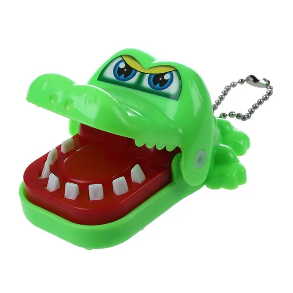 ABWE Новая игрушка крокодил стоматолога укуса с брелком зеленый|crocodile dentist|toy