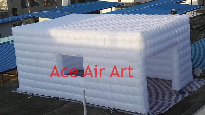 2020 Giant white good square customized inflatable cube tent for event in SK with 2 DOORS | Дом и сад