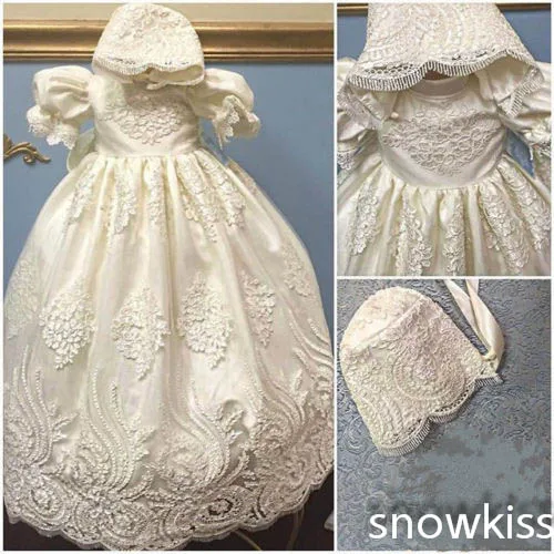 2018 Белое Бальное Платье крестильное платье с аппликацией кружевное в пол платья