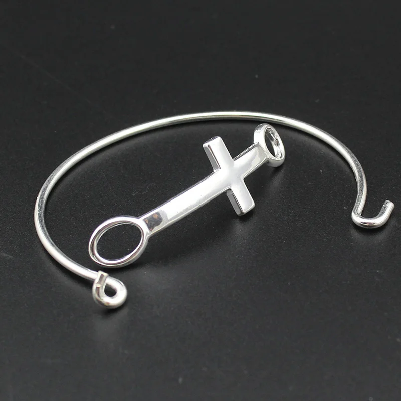 Hapiship Новинка 2017 года лидер продаж Мода Silve Jewelry браслет Крест Браслет 00RAE оптовая