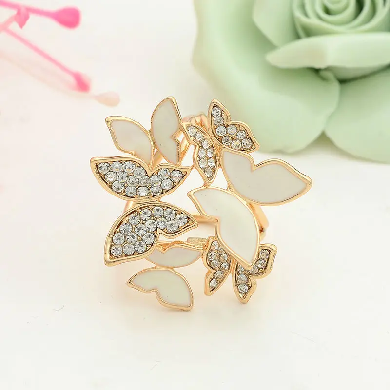 2016 мода позолоченные шарф горный хрусталь кристалл бабочка брошь аксессуары для