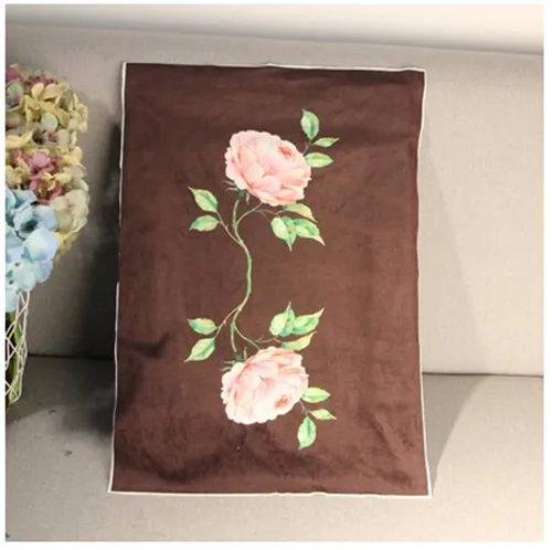 7 35*50 см золото бархат цветок крашение ткань для diy мешок лоскутное Ремесло Материал Ткань Живопись шитье узор tissu Текстиль - Цвет: 7