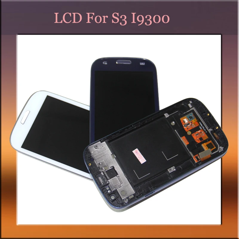 ЖК-дисплей i9300 совместимый с Samsung Galaxy S3 III сенсорным экраном и дигитайзером в сборе