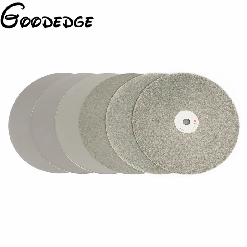 8 &quotдюймовый Grit60 3000 гальванический алмазный шлифовальный диск с покрытием