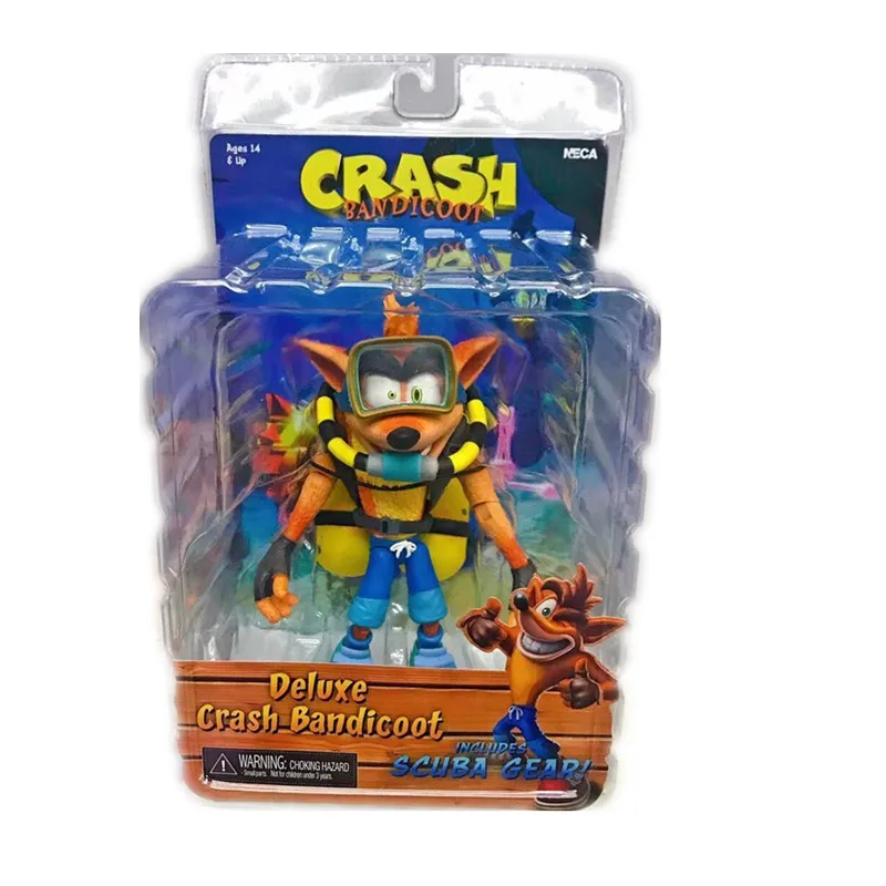 2 набора Делюкс CrashBandicoot Scuba Gear с jec фигуры на доску собирают милые куклы | Игрушки и