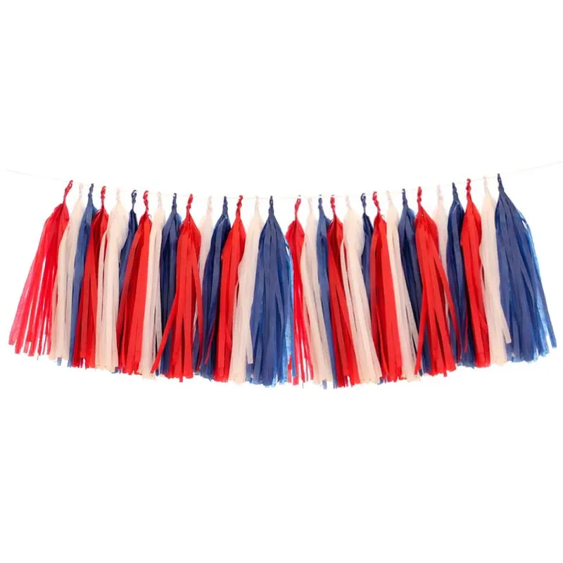 30Pcs tissue tassels Cyuan Galaxy Planet тематическая вечеринка на день рождения Декор для детей солнечная система ракета, космонавт вечерние гирлянды космические вечерние украшения - Цвет: 30Pcs tissue tassels