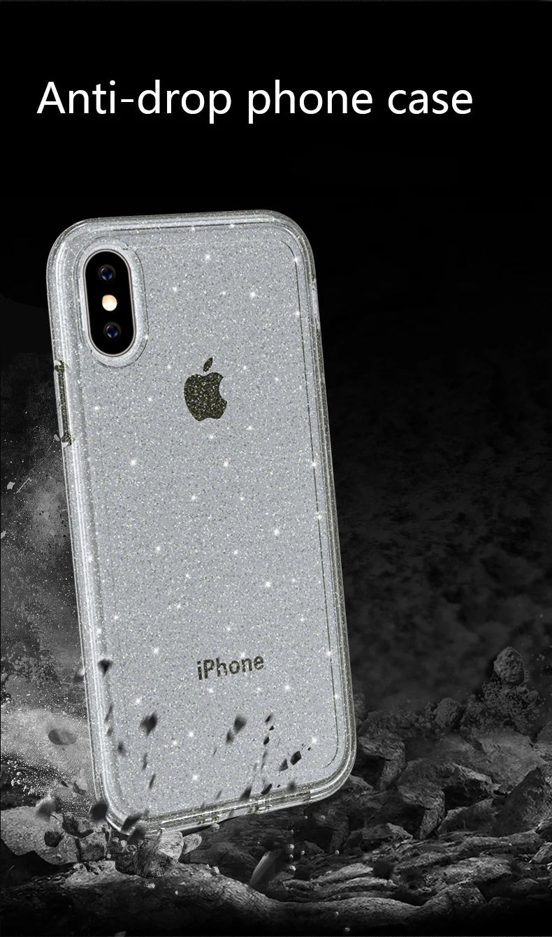 CHYI чехол для телефона, чехол для Iphone X, Xr, Xs Max, Роскошный Блестящий Мягкий силиконовый чехол для мобильного телефона, Розовый Модный чехол для Apple, подарки, чехол для девочек