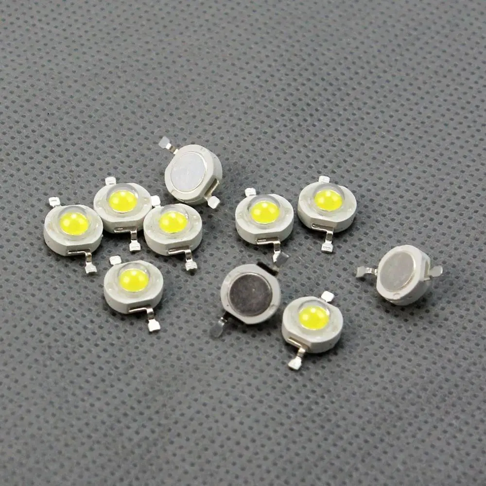 100 шт. Светодиодные лампы COB 1 Вт 3 высокой яркости SMD чип светодиодные диоды для