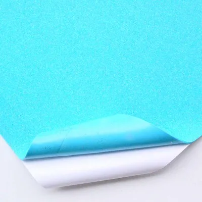 with glue A2/40 см* 60 см* 2 мм губчатая бумага сверкание блесток золото ручной работы foam paper Стикеры листов DIY украшения Xmas - Цвет: with glue