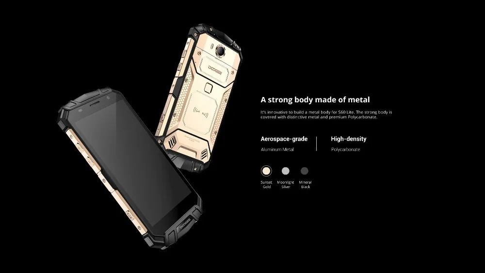 Смартфон DOOGEE S60 Lite IP68 с беспроводной зарядкой, 5580 мАч, 4 Гб, 32 ГБ, 12V2A, быстрая зарядка, 16,0 Мп, 5,2 дюйма, FHD, Восьмиядерный процессор MTK6750T