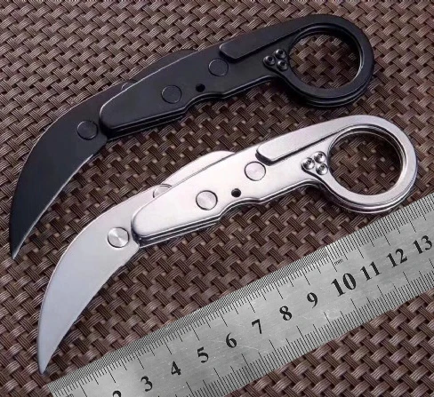 Складной karambit механический коготь нож 9Cr18 лезвие Высокое качество Открытый Отдых