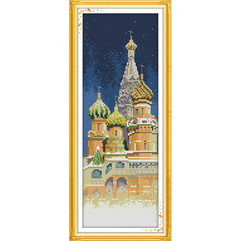 Вечный любовь русская церковь Китайская вышивка крестом наборы экологический