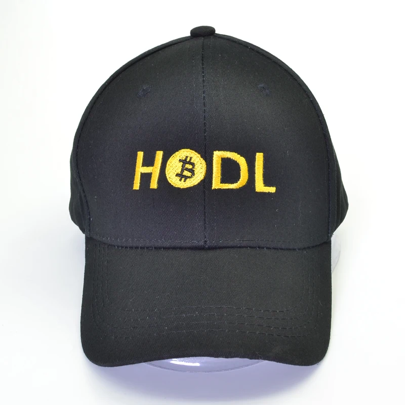 100% хлопок HODL Биткоин шляпа модная шапка папа трендовые Редкие бейсболки значок
